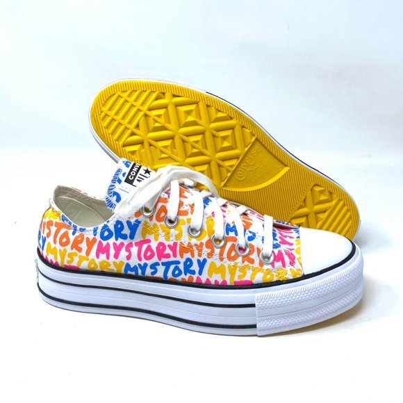 Converse Women's Size 7 570322C CTAS Double Stack LIFT OX Platform Print Sneaker - Picture 5 of 10